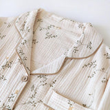 Diaz Floral Cotton Crepe Nightsuits - Alamode By Akanksha