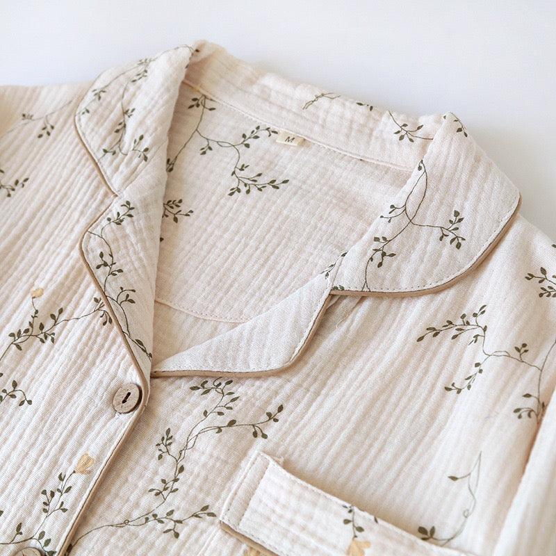 Diaz Floral Cotton Crepe Nightsuits - Alamode By Akanksha