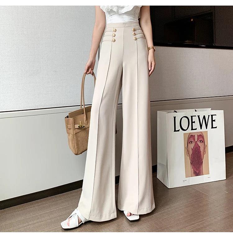 Meraki Wide Leg High Waist Pants - Alamode By Akanksha
