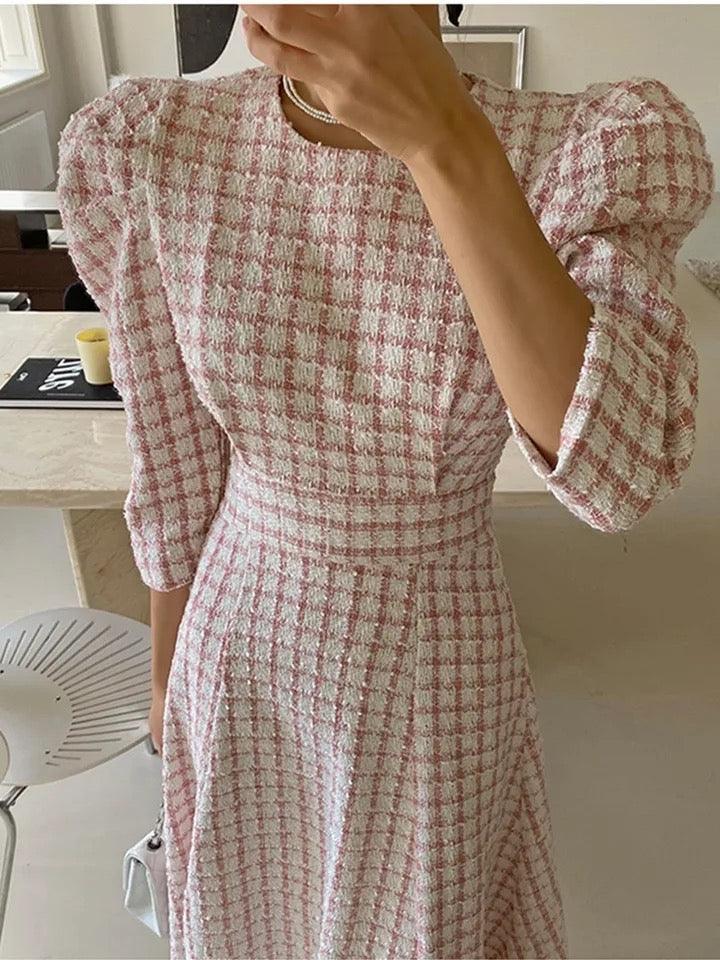 Samaica Elegant Tweed Dress - Alamode By Akanksha