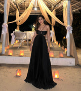 Hay Luxe Pleated Flowy Maxi Dress - Alamode By Akanksha