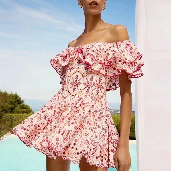 Como Luxe Summer Dress in Pink