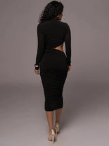Abecca Bodycon Midi Dress - Alamode By Akanksha