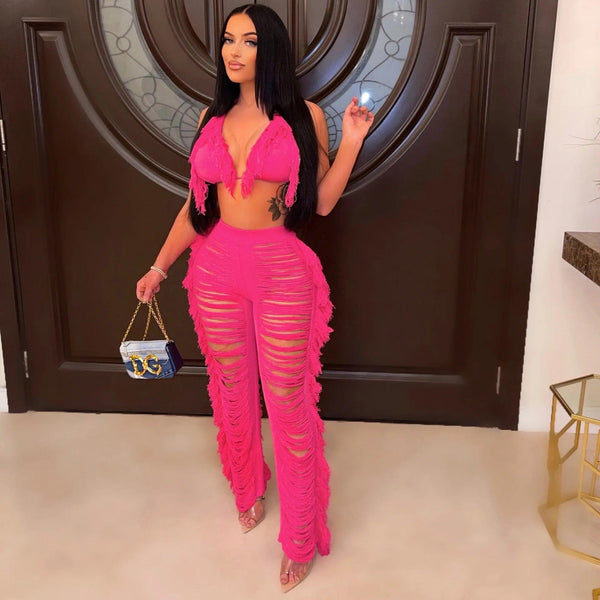 Rihanna Top and Pants Resortwear Set - Alamode By Akanksha