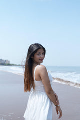 Cassey Luxe Summer Dress in White