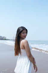 Cassey Luxe Summer Dress in White - Alamode By Akanksha