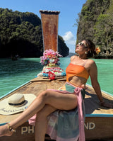 Sunset Swimsuit With Sarong