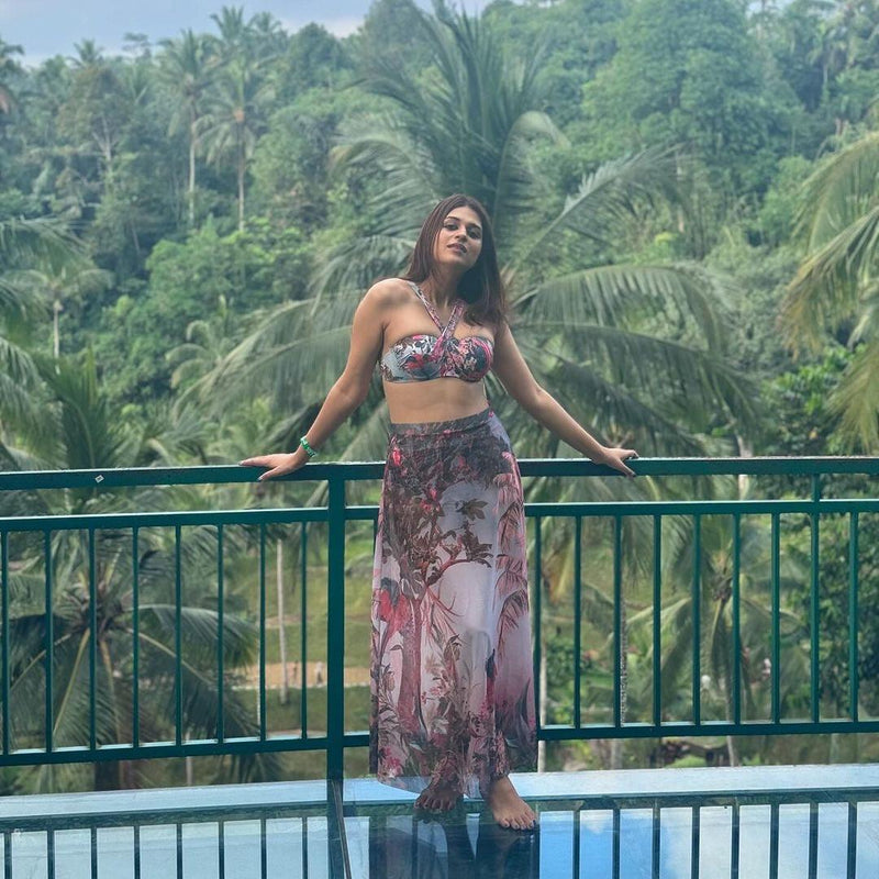 Celestial swimsuit with Skirt - Alamode By Akanksha