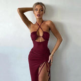 Luther Strappy Midi Slit Dress - Alamode By Akanksha