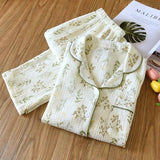 Vaco Floral Cotton Crepe Nightsuits - Alamode By Akanksha