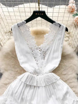 Raina Maxi Dress in White - Alamode By Akanksha