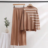 Mario Striped Woolen Coord Set - Alamode By Akanksha