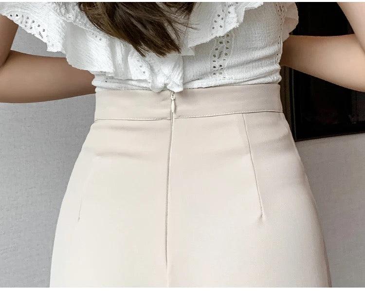 Meraki Wide Leg High Waist Pants - Alamode By Akanksha