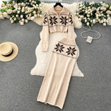 Tebby Knitted Woolen Coord Set - Alamode By Akanksha