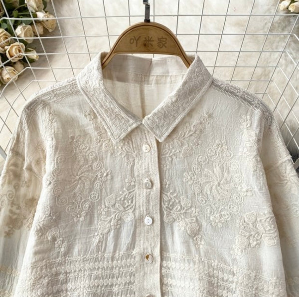 Fory Premium Embroidered Cotton Shirts