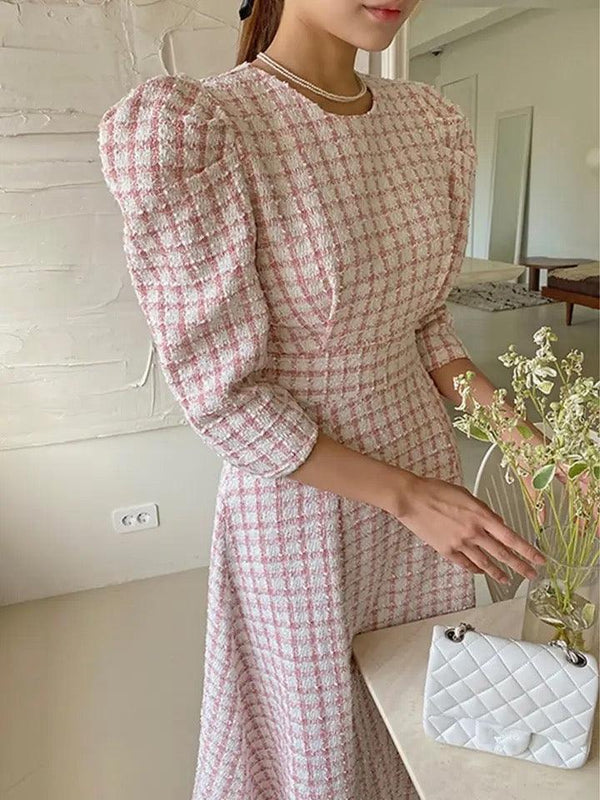 Samaica Elegant Tweed Dress - Alamode By Akanksha