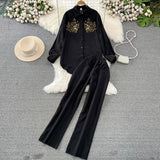 Maria Embroidered Set of Top and Pants - Alamode By Akanksha