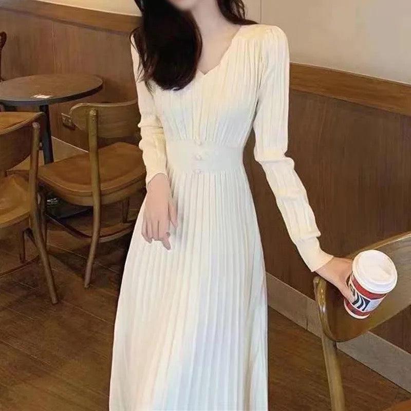 Louisa Woolen A-Line Dress - Alamode By Akanksha