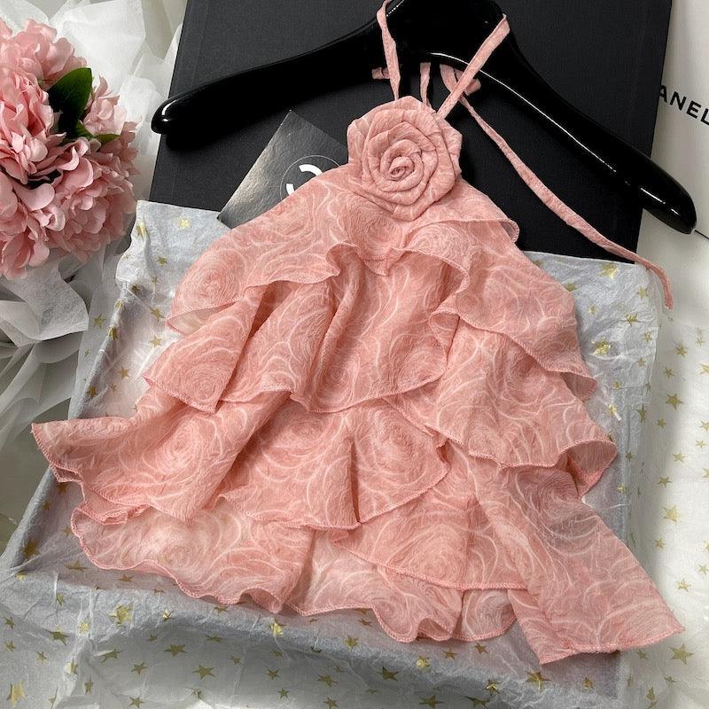 Reya Ruffled Rosette Blouse - Alamode By Akanksha