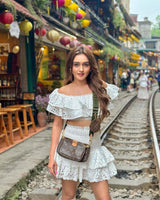 Rome Luxe White Co-ord Set - Alamode By Akanksha