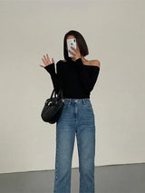 Deme Statement Blouse in black - Alamode By Akanksha