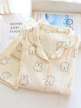 Bunny Cotton Crepe Nightsuits - Alamode By Akanksha