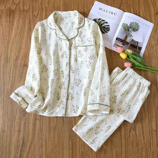 Vaco Floral Cotton Crepe Nightsuits - Alamode By Akanksha