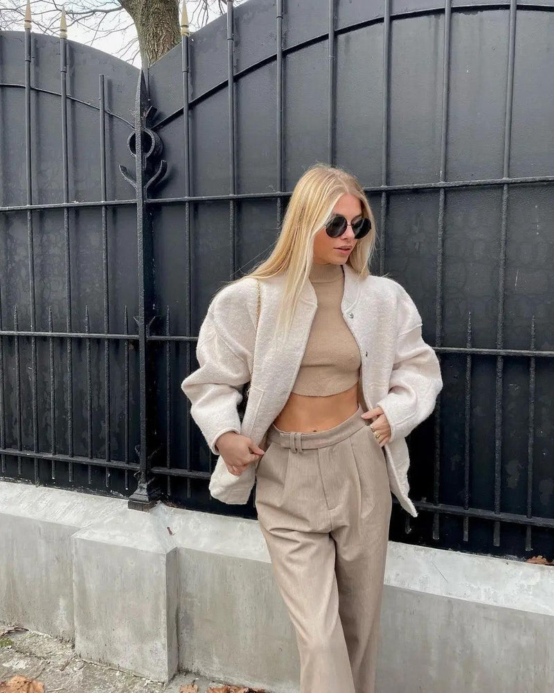 Hella O neck winter bomber jacket - Alamode By Akanksha