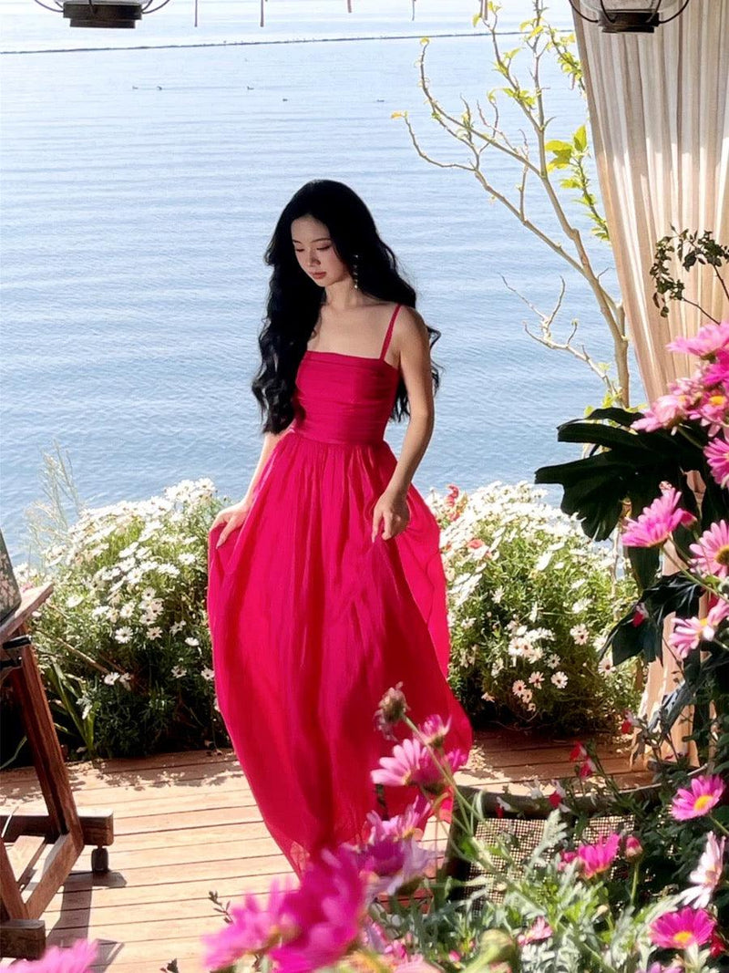 Zeus Hot Pink Maxi Dress - Alamode By Akanksha