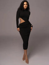 Abecca Bodycon Midi Dress - Alamode By Akanksha