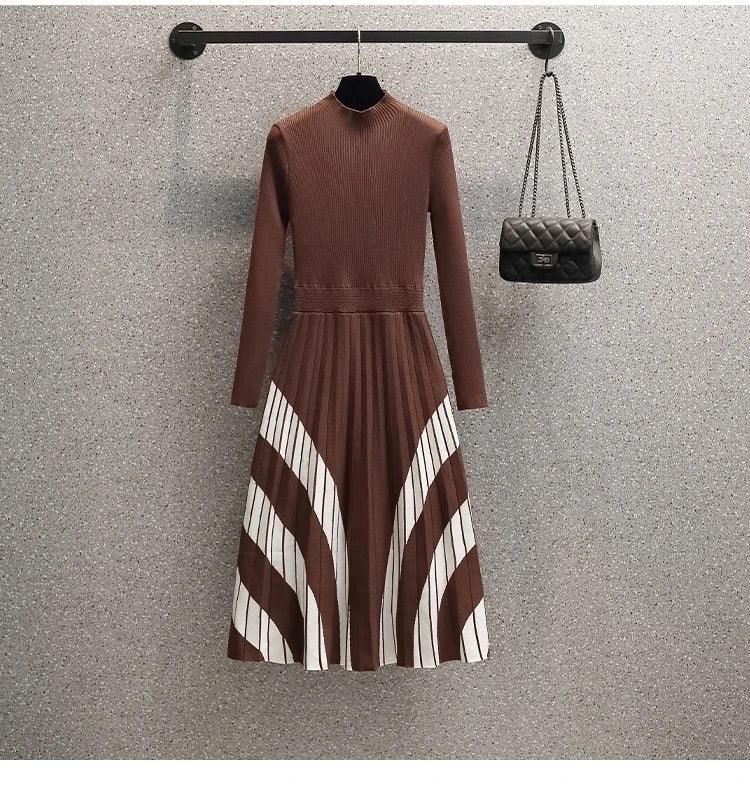 Shantel A-Line Woolen Dress - Alamode By Akanksha