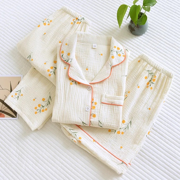 Perry Cotton Nightsuit-Set Of 3