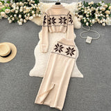 Tebby Knitted Woolen Coord Set - Alamode By Akanksha