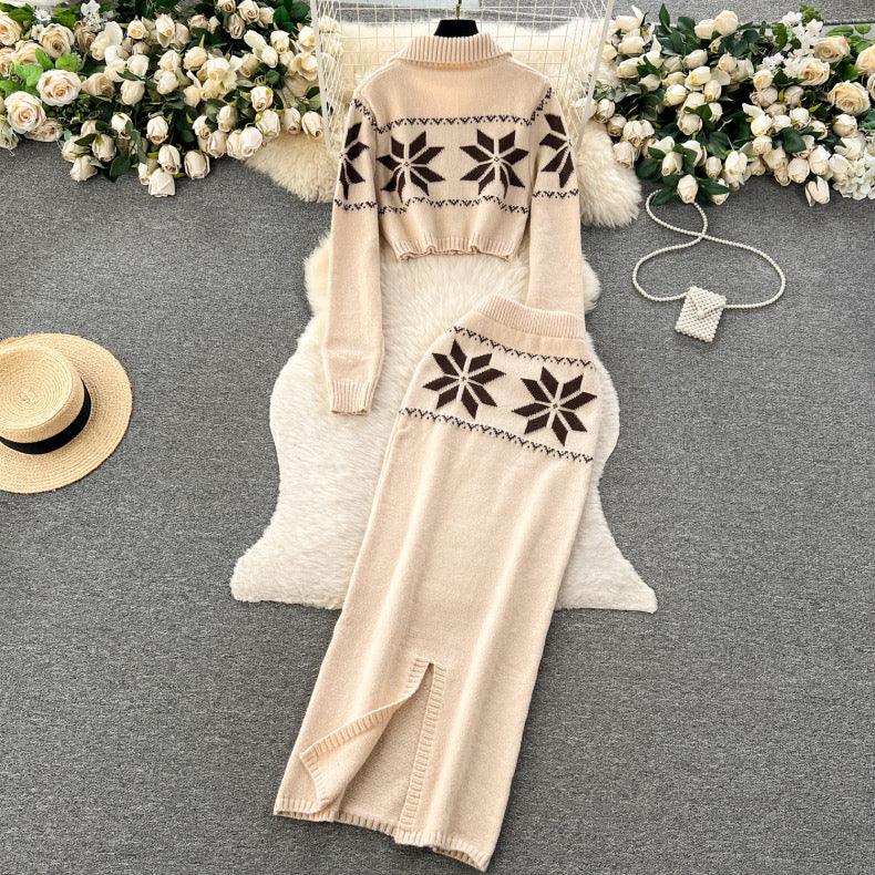 Tebby Knitted Woolen Coord Set - Alamode By Akanksha