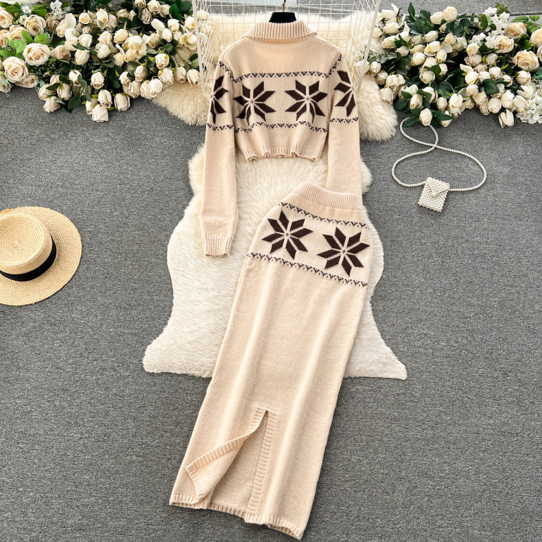 Tebby Knitted Woolen Coord Set