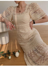 Liliana Crochet Midi Dress - Alamode By Akanksha