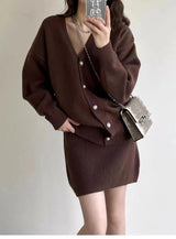 Reming Set of Dress and Cardigan - Alamode By Akanksha