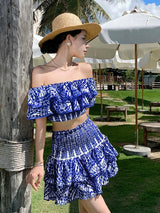 Rhodes Luxe Blue Co-ord Set - Alamode By Akanksha