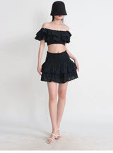 Budapest Luxe Black Co-ord Set - Alamode By Akanksha