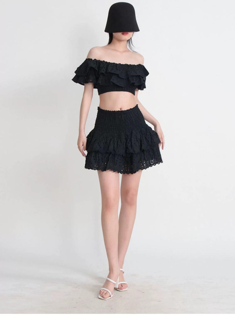 Budapest Luxe Black Co-ord Set - Alamode By Akanksha