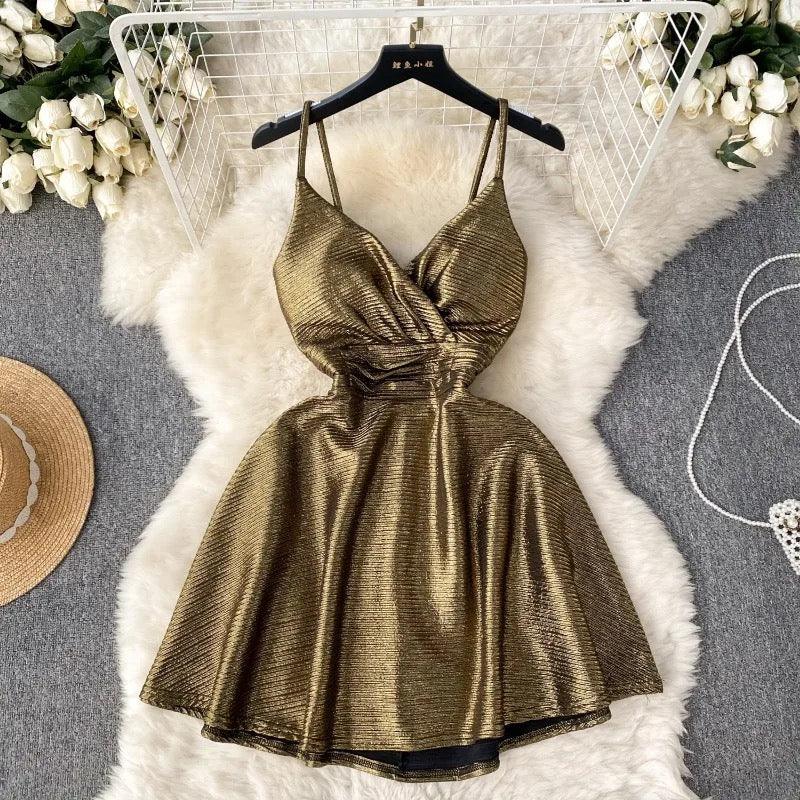Janice Mettalic Party Dress - Alamode By Akanksha