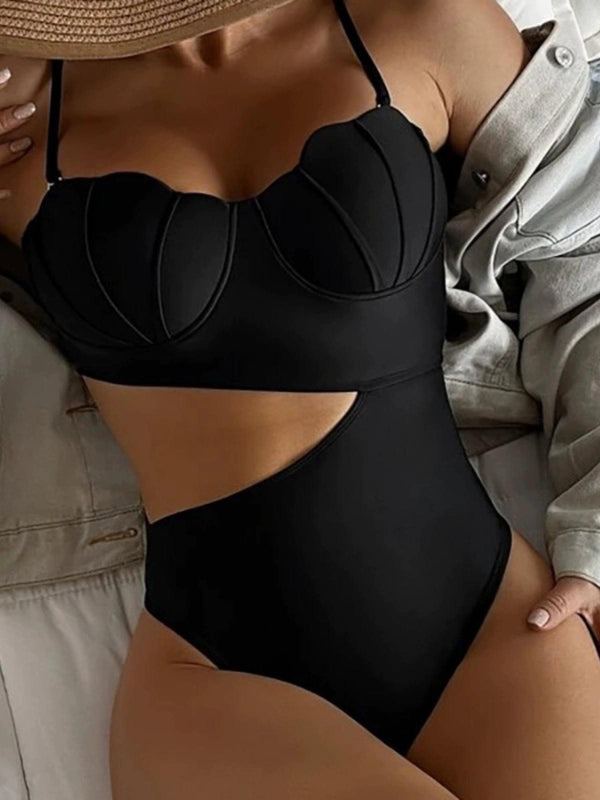 The Mermaid Luxe Swimsuit - Black - Alamode By Akanksha