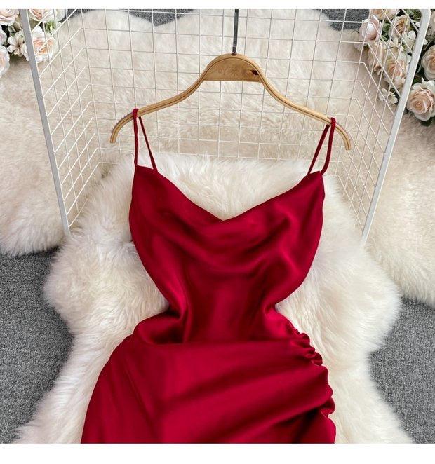 Lorelai Satin Mini Dress - Alamode By Akanksha