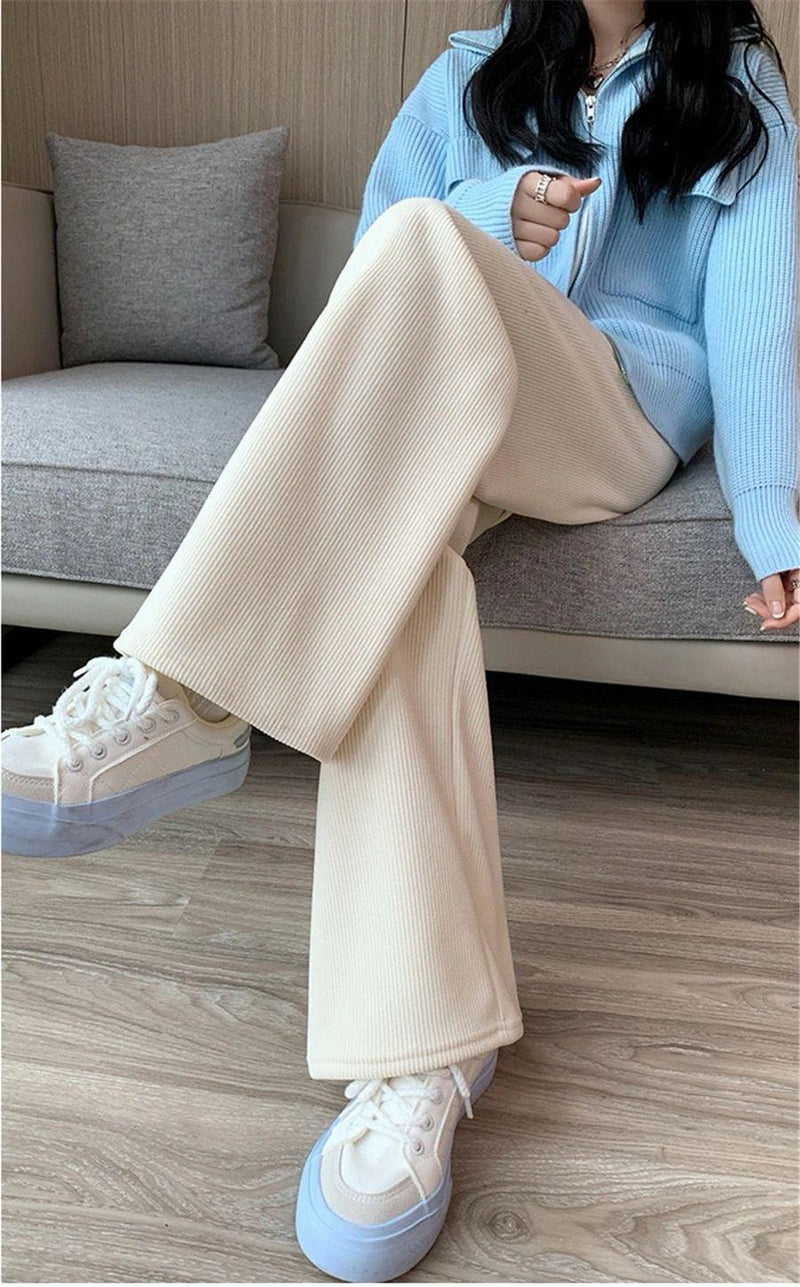 Marley Wide Leg Fleece Pants - Alamode By Akanksha