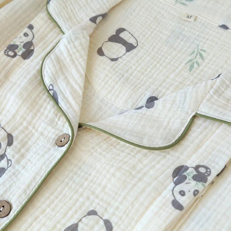Panda Cotton Crepe Nightsuits