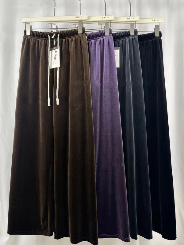 Gerardo Wide Leg Velvet Pants - Alamode By Akanksha