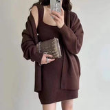 Reming Set of Dress and Cardigan - Alamode By Akanksha