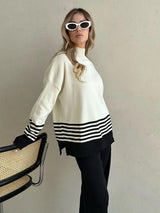 Ariana Striped Premium Winter Coord Set - Tracksuit