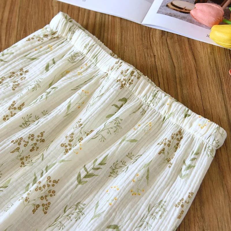Vaco Floral Cotton Crepe Nightsuits - Alamode By Akanksha