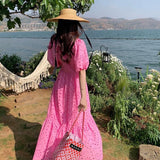 Nelly Summer Maxi Dress in Pink - Alamode By Akanksha
